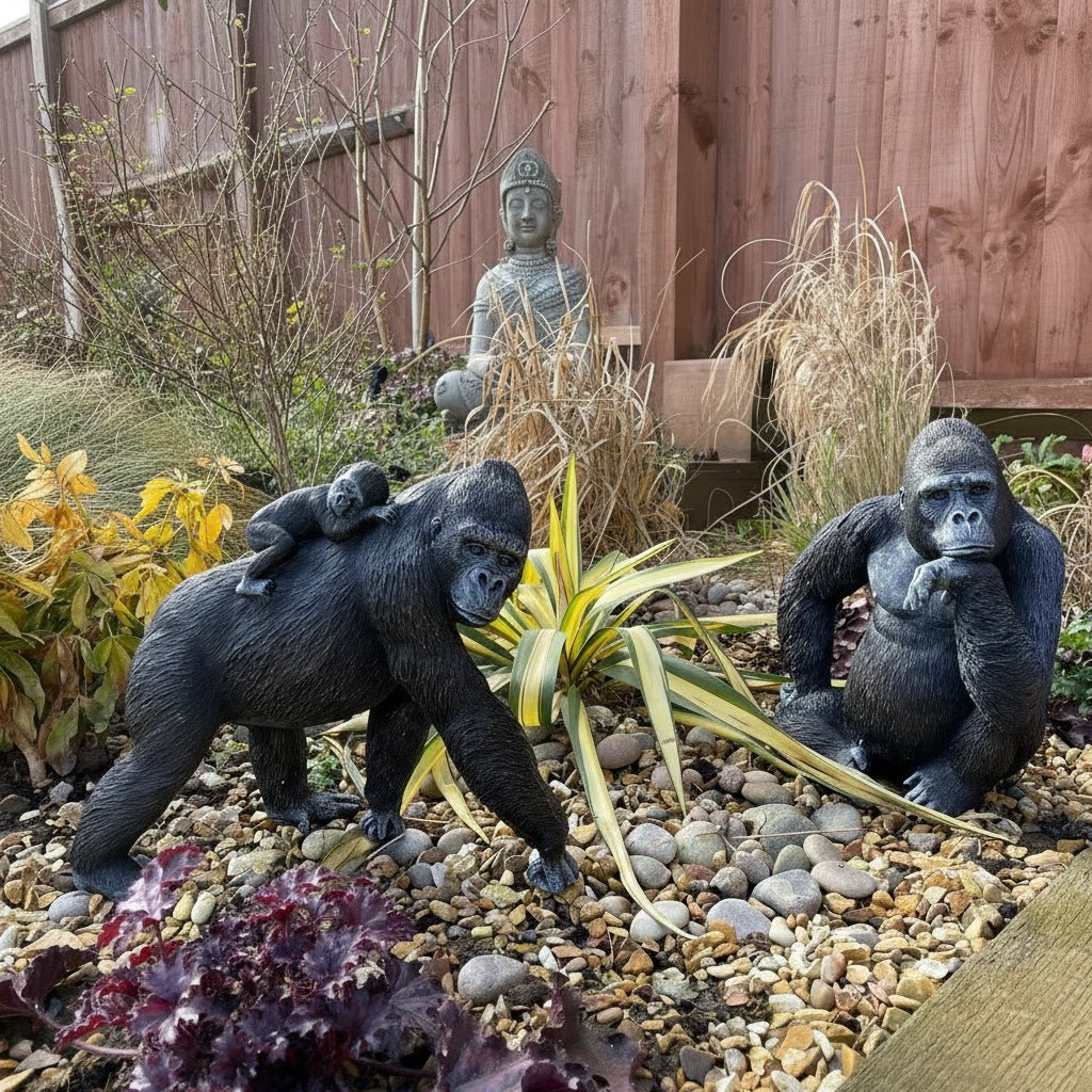 Gorilla & Gorilla w/Cub - Backyard Bliss