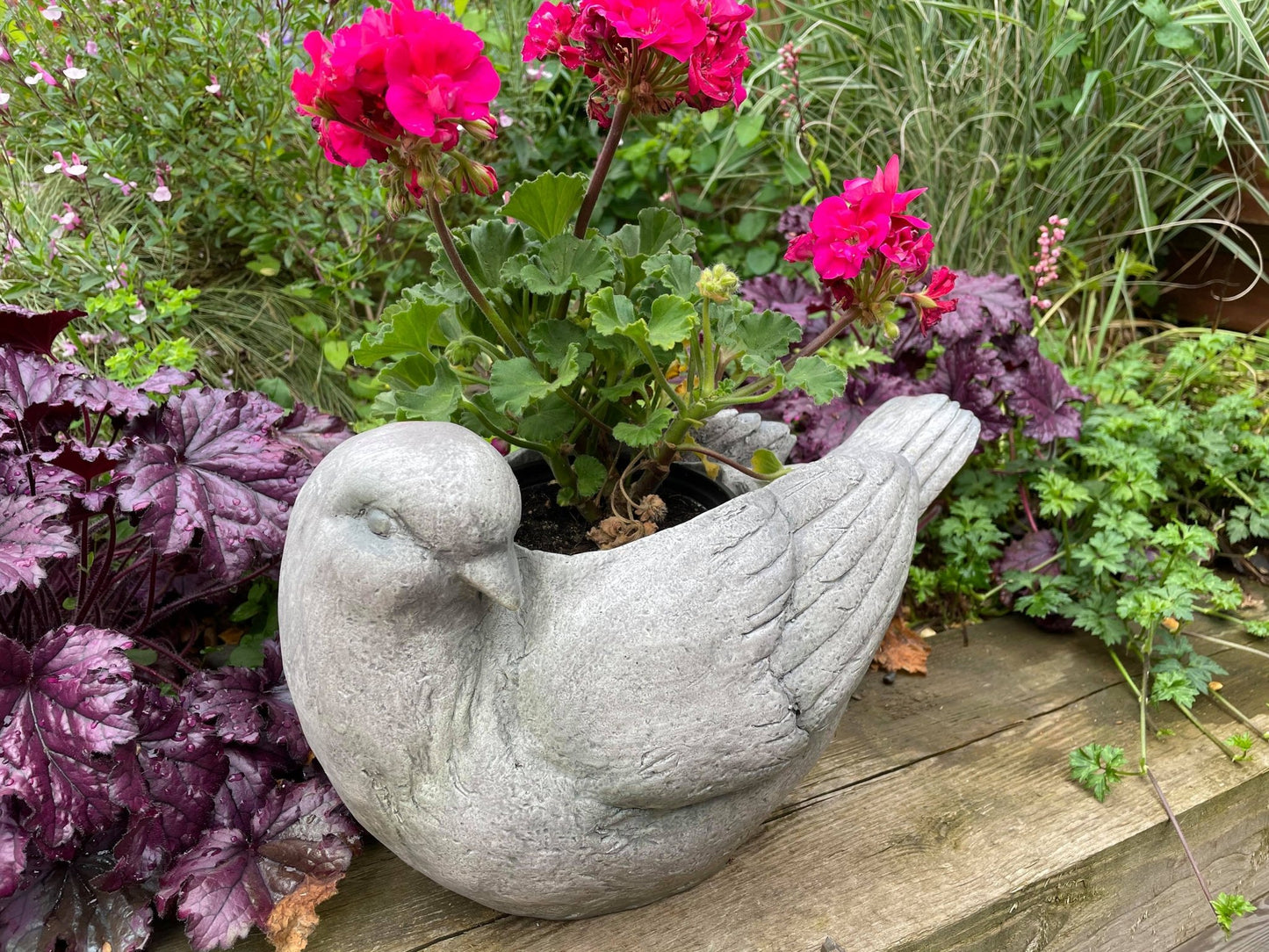 Grey Dove Planter - Backyard Bliss