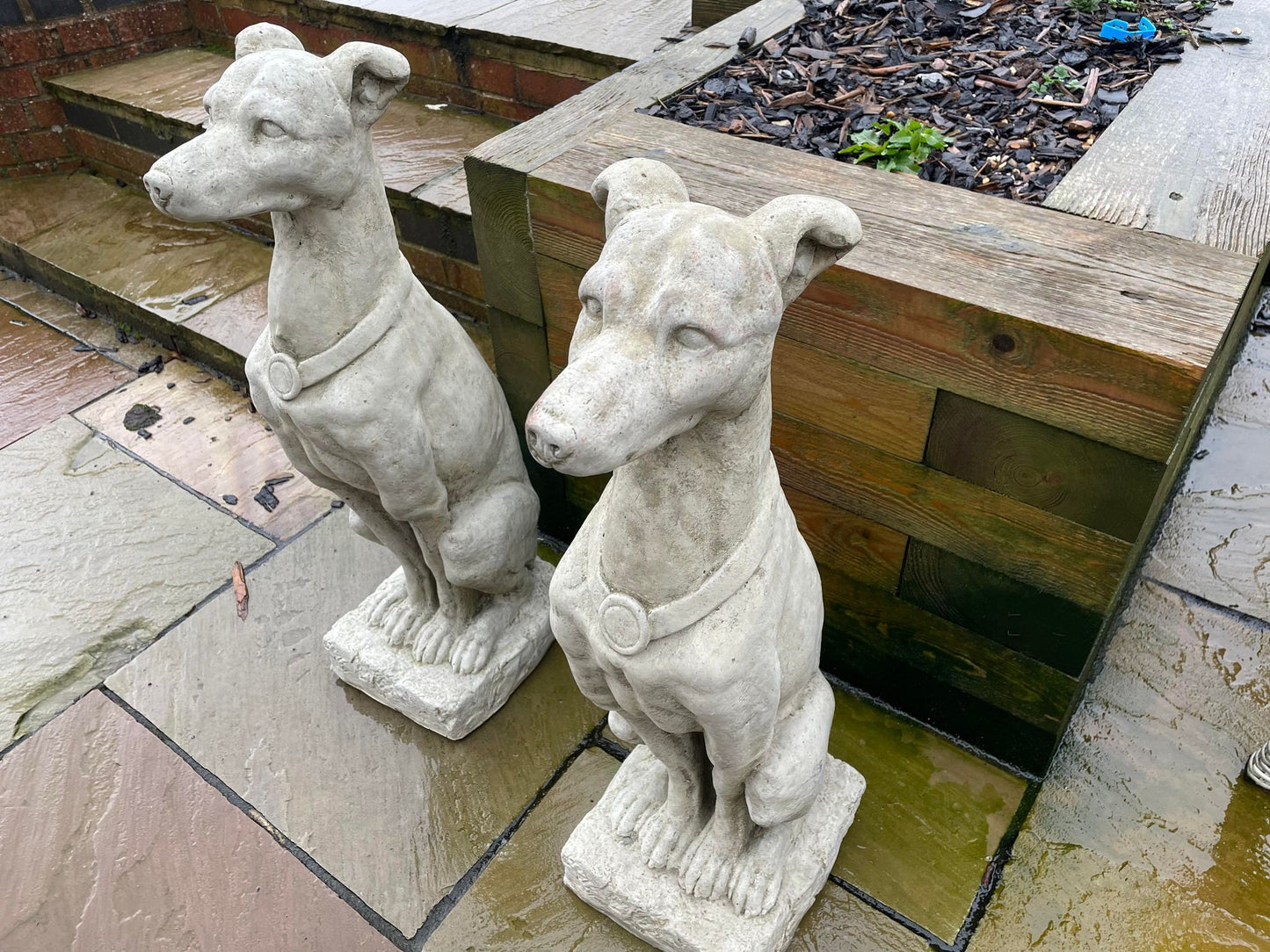 Greyhound Statue Set - Backyard Bliss