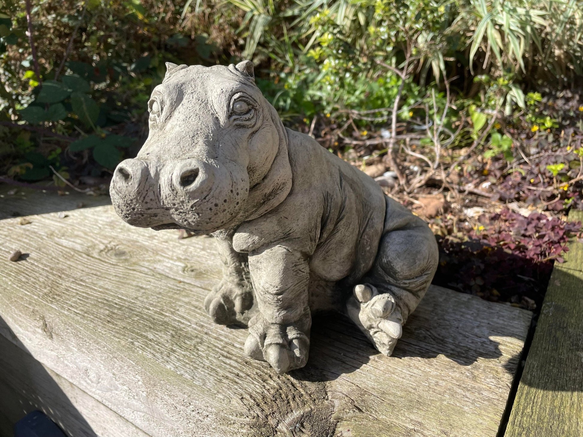 Hippo Statue - Backyard Bliss