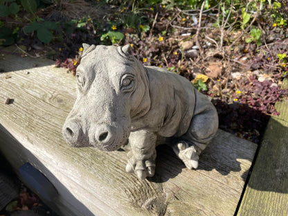 Hippo Statue - Backyard Bliss