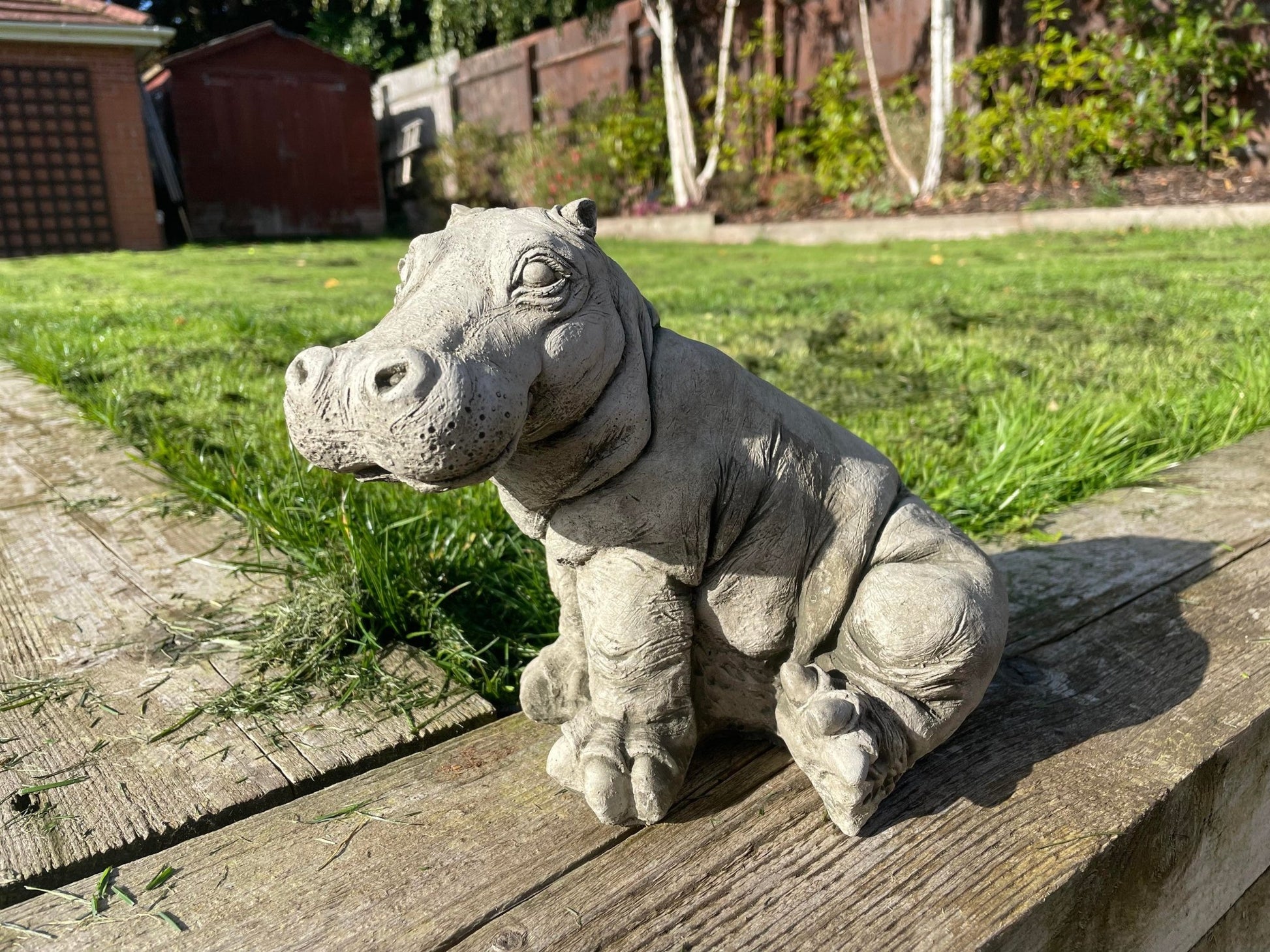 Hippo Statue - Backyard Bliss