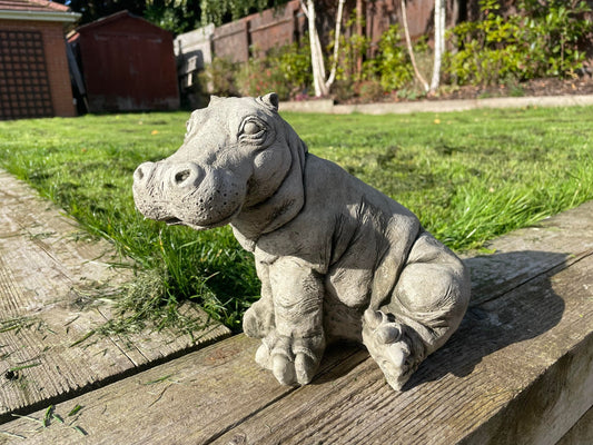 Hippo Statue - Backyard Bliss