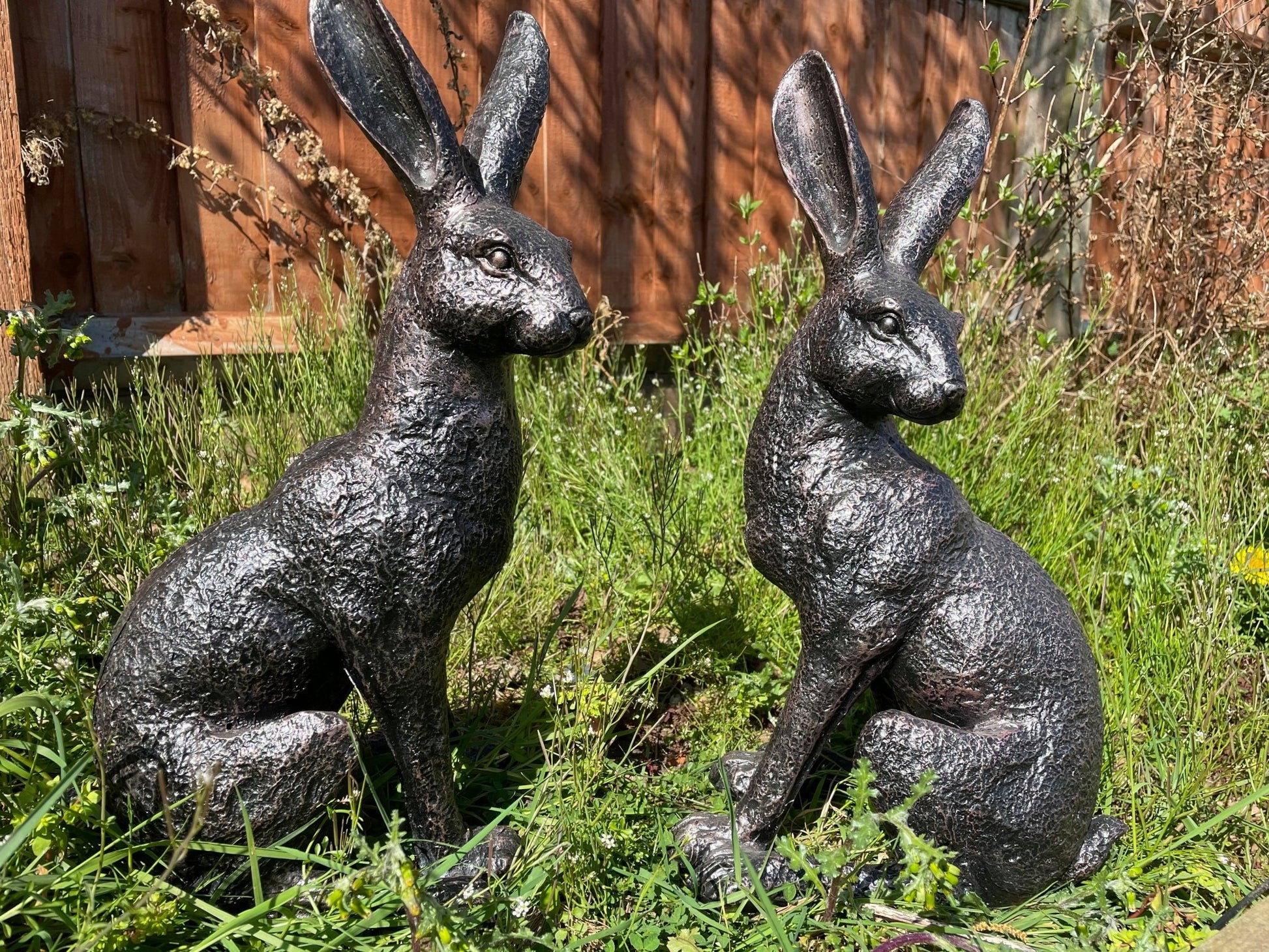 Large March Hares Ornament Set - Backyard Bliss