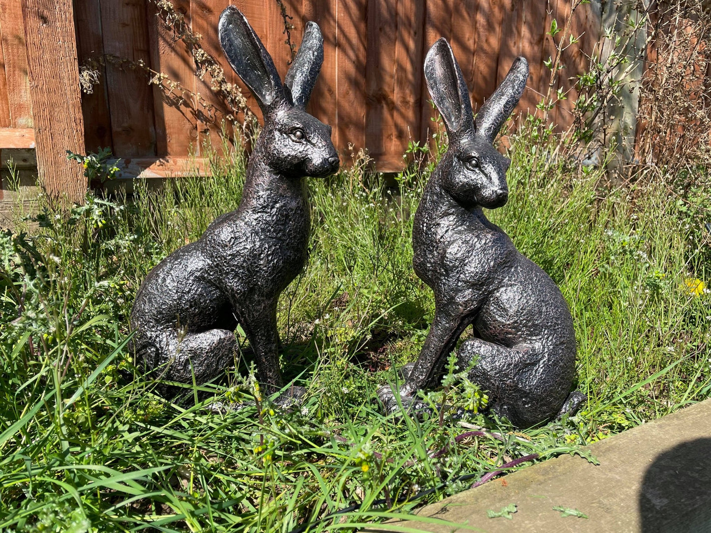 Large March Hares Ornament Set - Backyard Bliss
