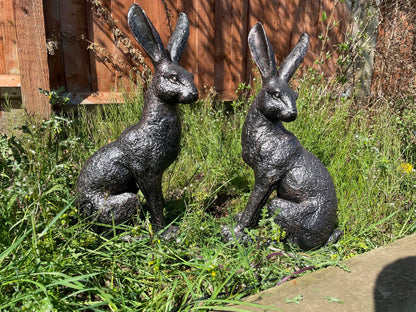 Large March Hares Ornament Set - Backyard Bliss