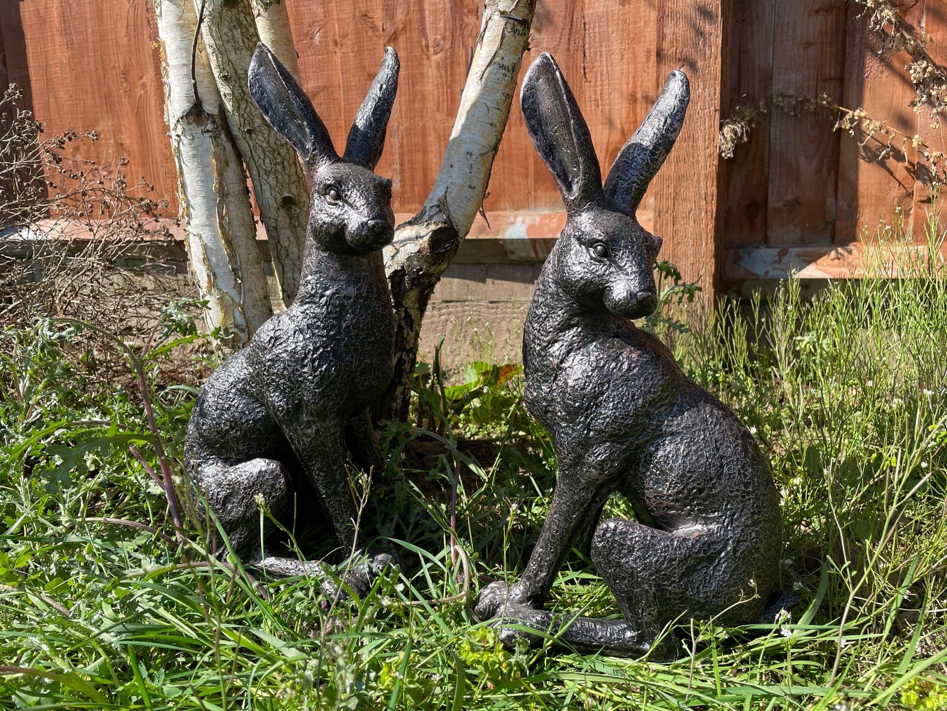 Large March Hares Ornament Set - Backyard Bliss
