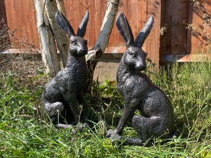 Large March Hares Ornament Set - Backyard Bliss