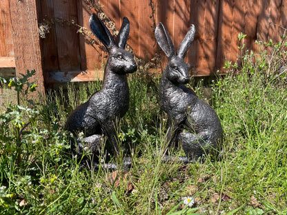 Large March Hares Ornament Set - Backyard Bliss