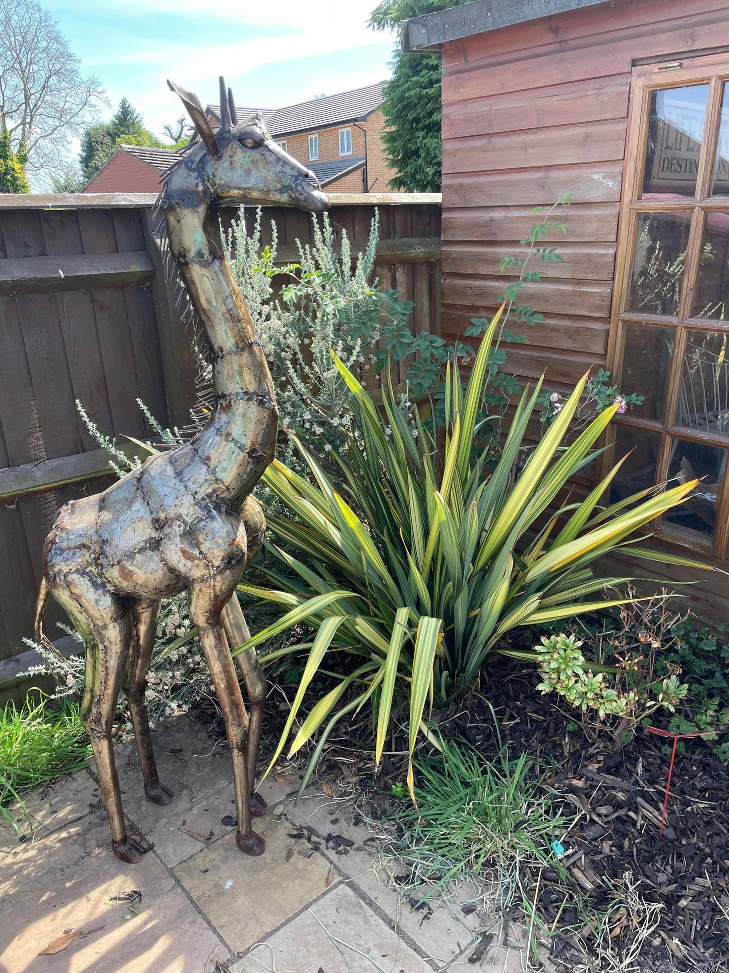 Large Metal Giraffe - 5ft - Backyard Bliss