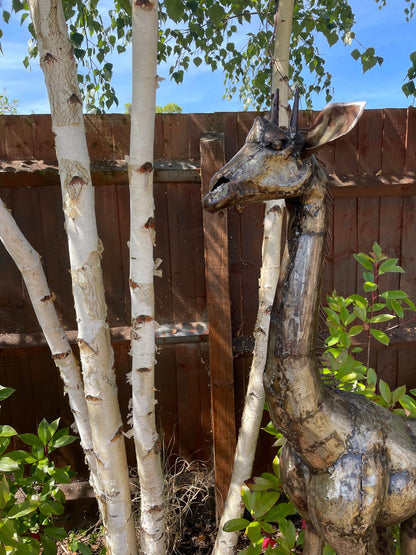 Large Metal Giraffe - 5ft - Backyard Bliss