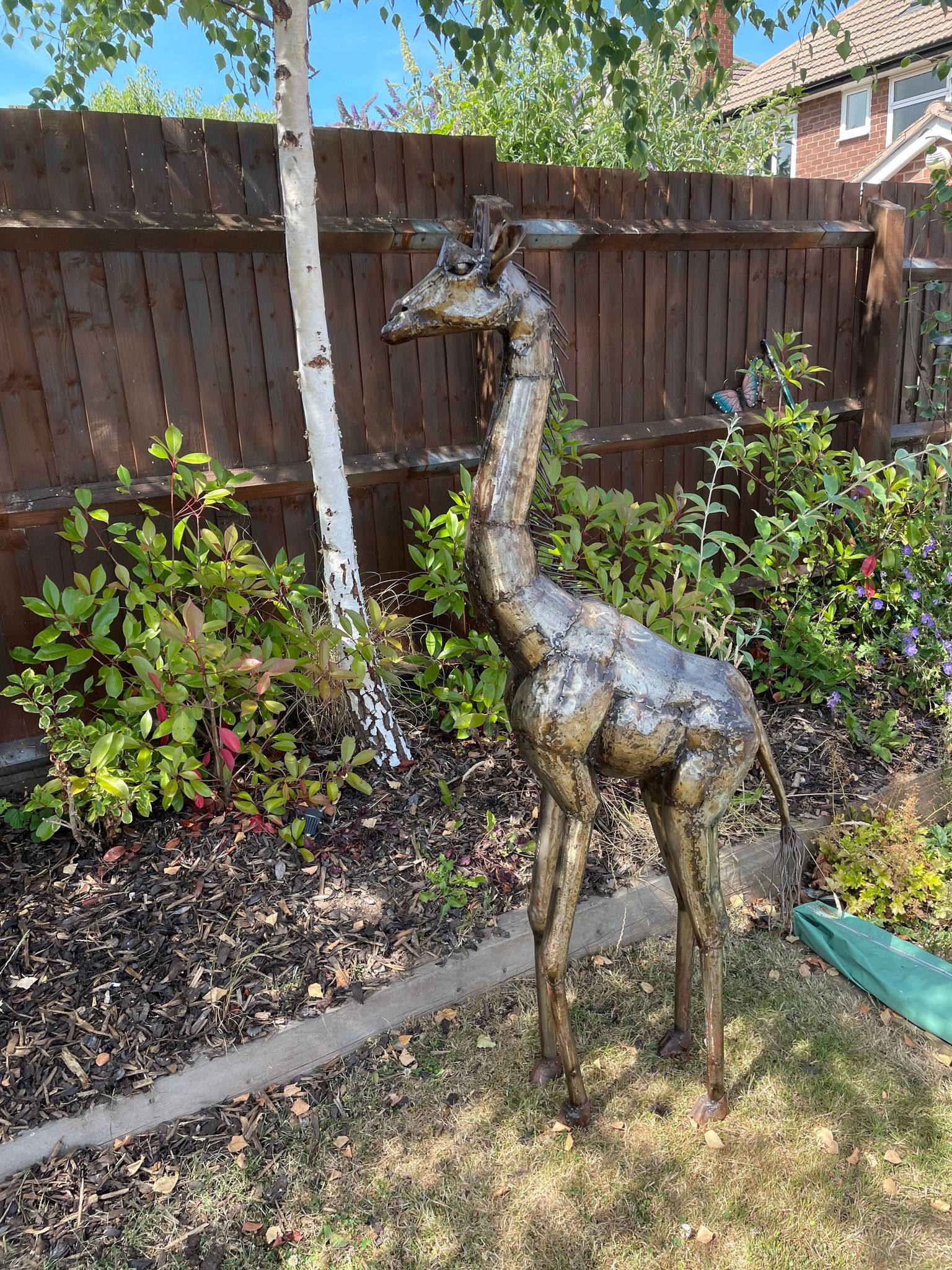 Large Metal Giraffe - 5ft - Backyard Bliss