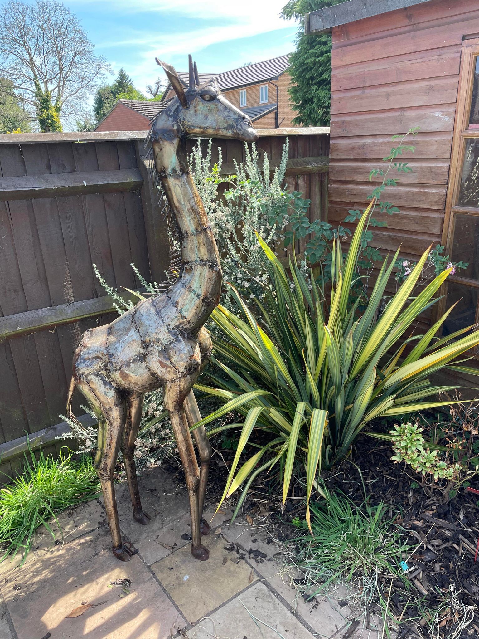 Large Metal Giraffe - 5ft - Backyard Bliss