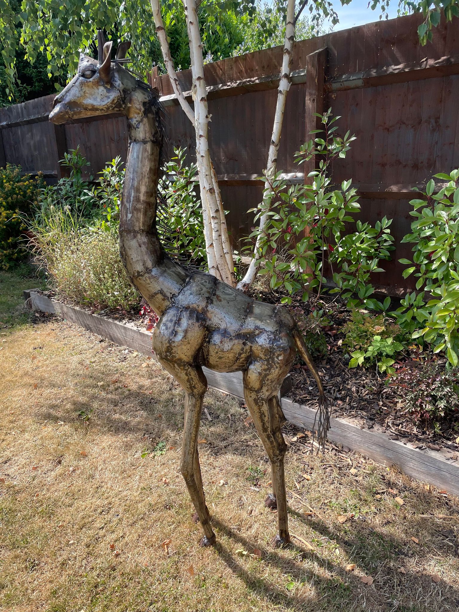 Large Metal Giraffe - 5ft - Backyard Bliss