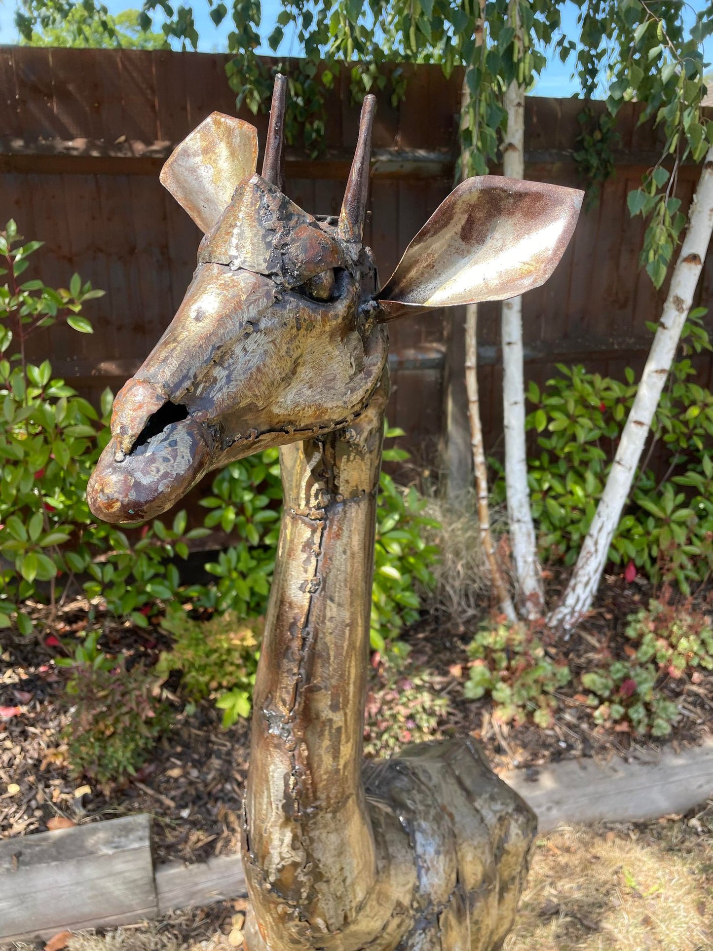 Large Metal Giraffe - 5ft - Backyard Bliss