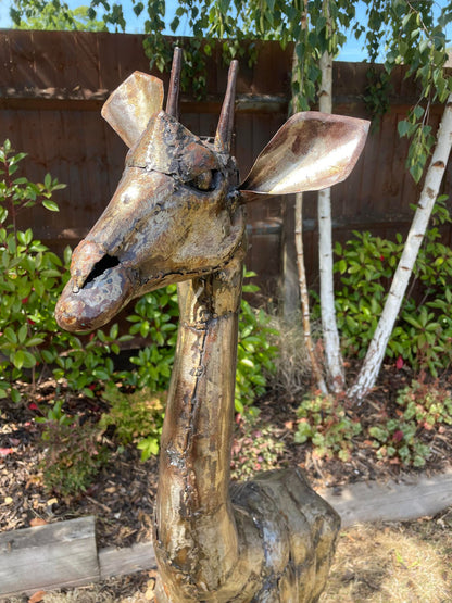 Large Metal Giraffe - 5ft - Backyard Bliss