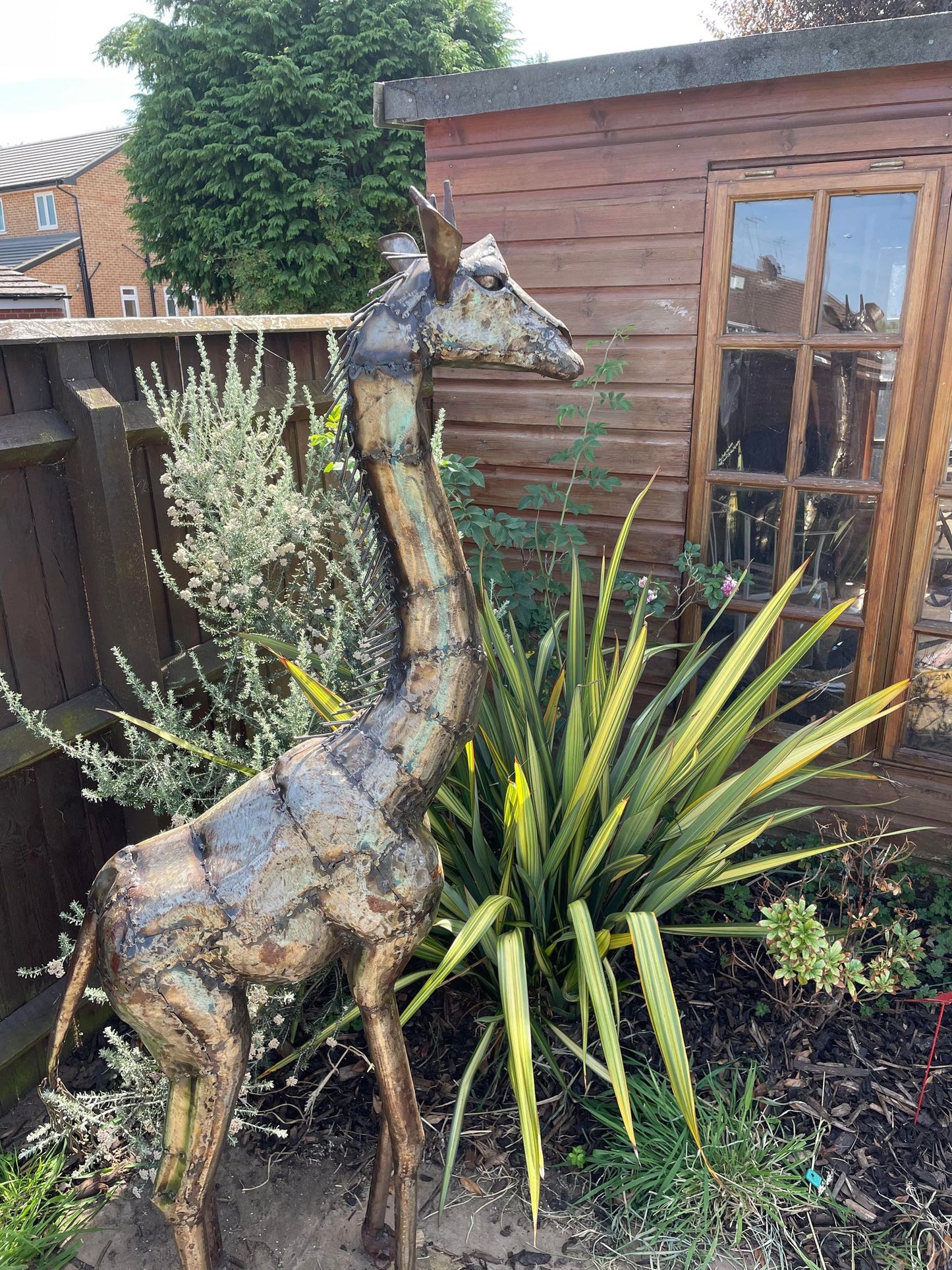 Large Metal Giraffe - 5ft - Backyard Bliss
