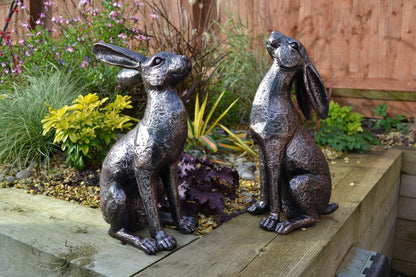 Large Moon - Gazing Hares Ornament Set - Backyard Bliss