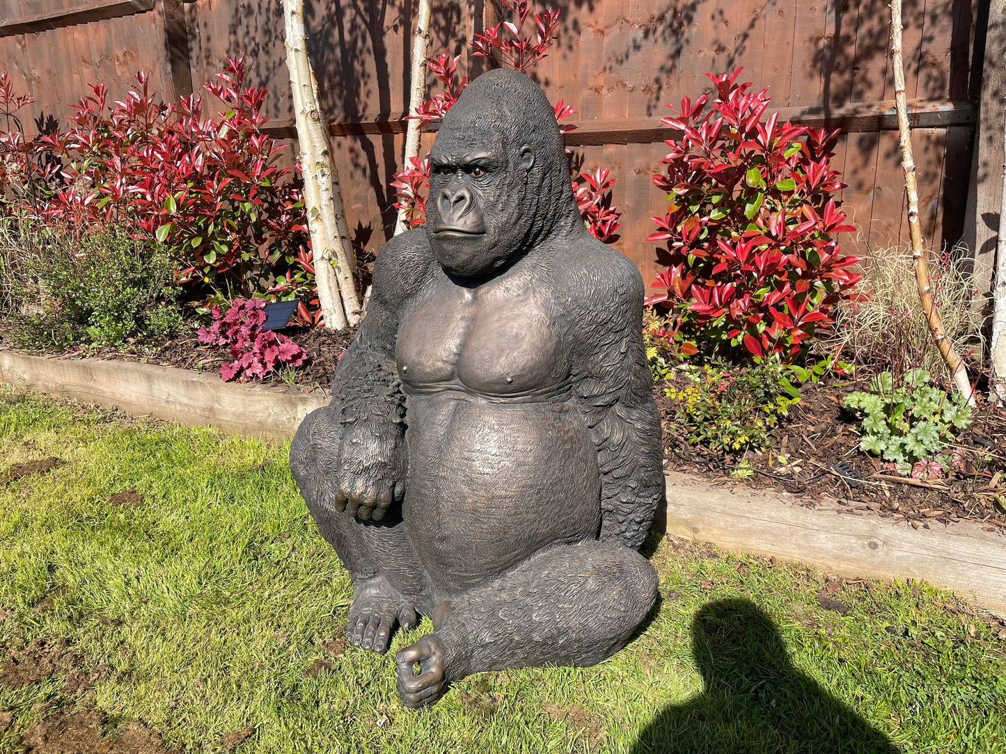 Life - Size Gorilla Statue - Backyard Bliss