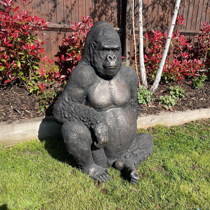 Life - Size Gorilla Statue - Backyard Bliss
