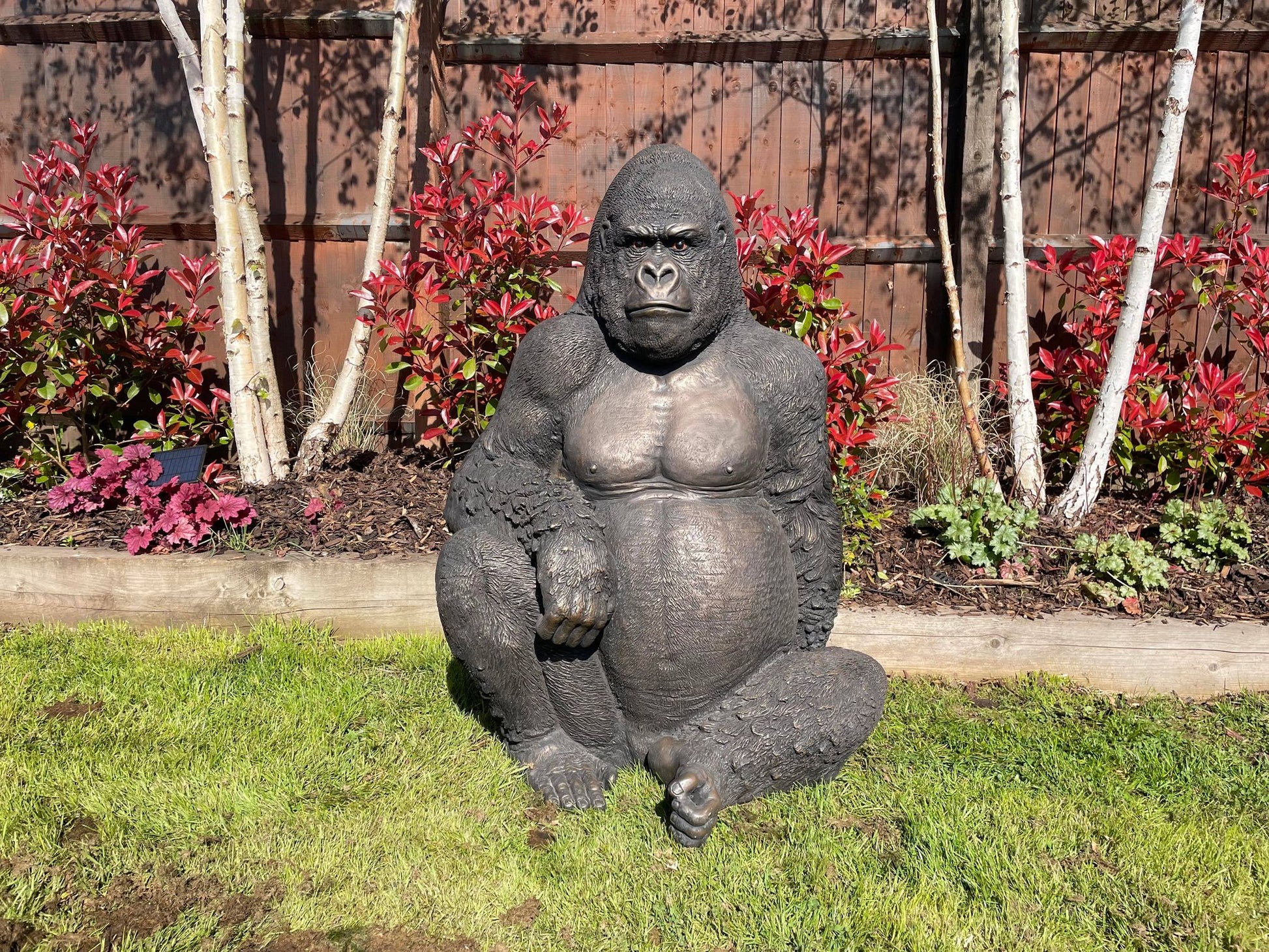 Life - Size Gorilla Statue - Backyard Bliss