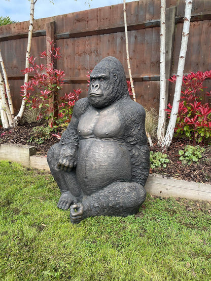 Life - Size Gorilla Statue - Backyard Bliss