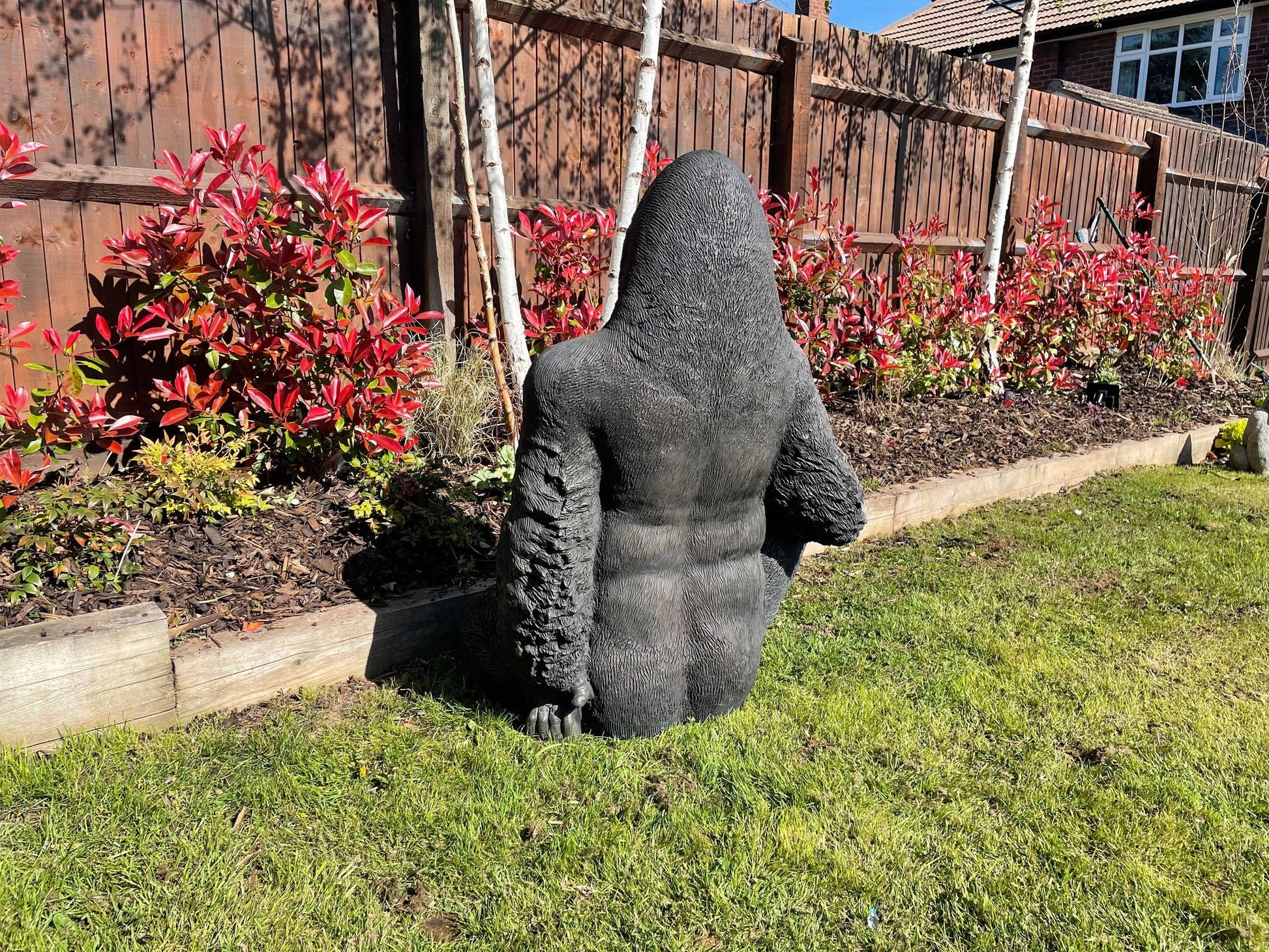 Life - Size Gorilla Statue - Backyard Bliss
