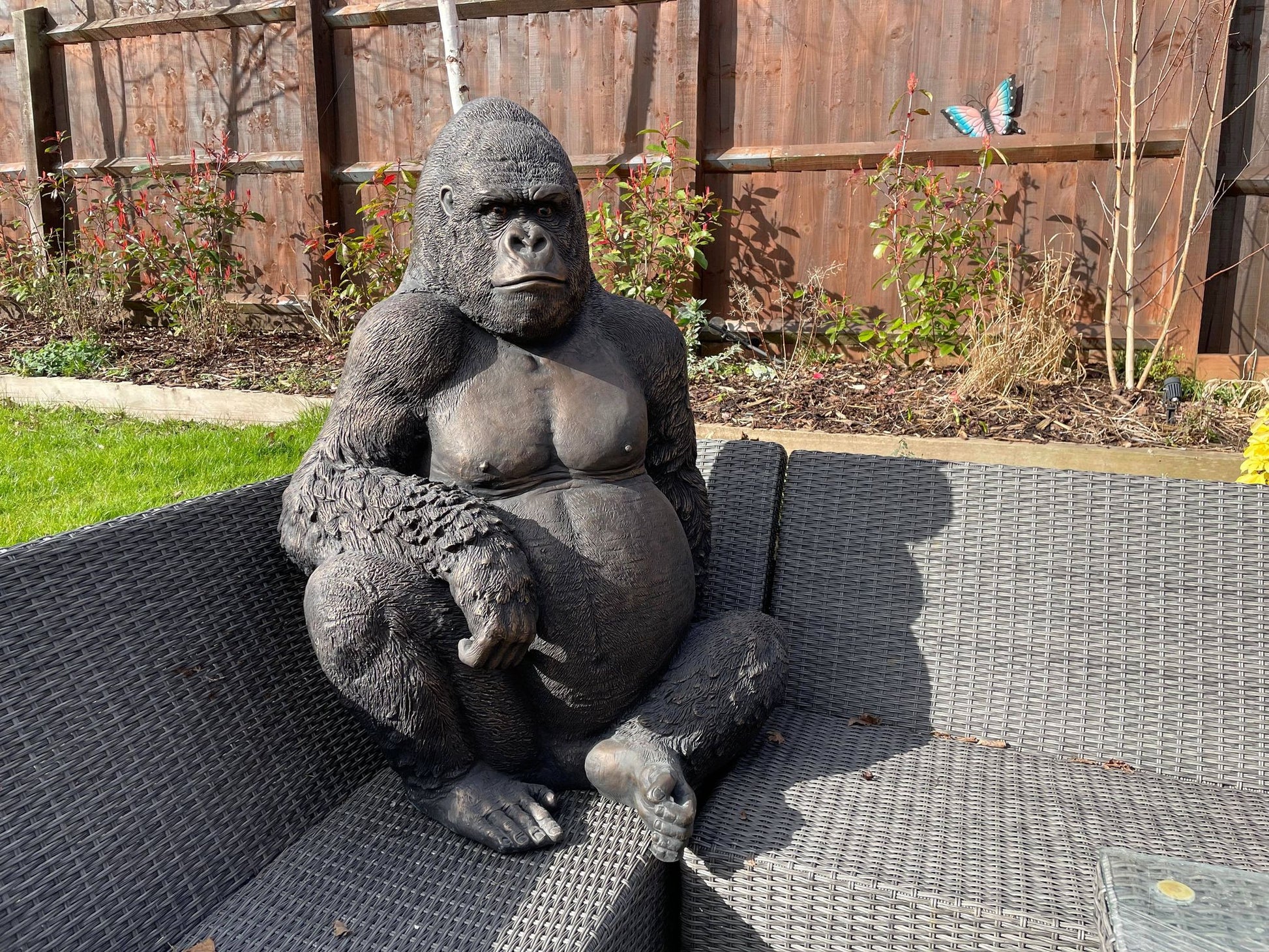 Life - Size Gorilla Statue - Backyard Bliss