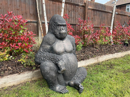 Life - Size Gorilla Statue - Backyard Bliss