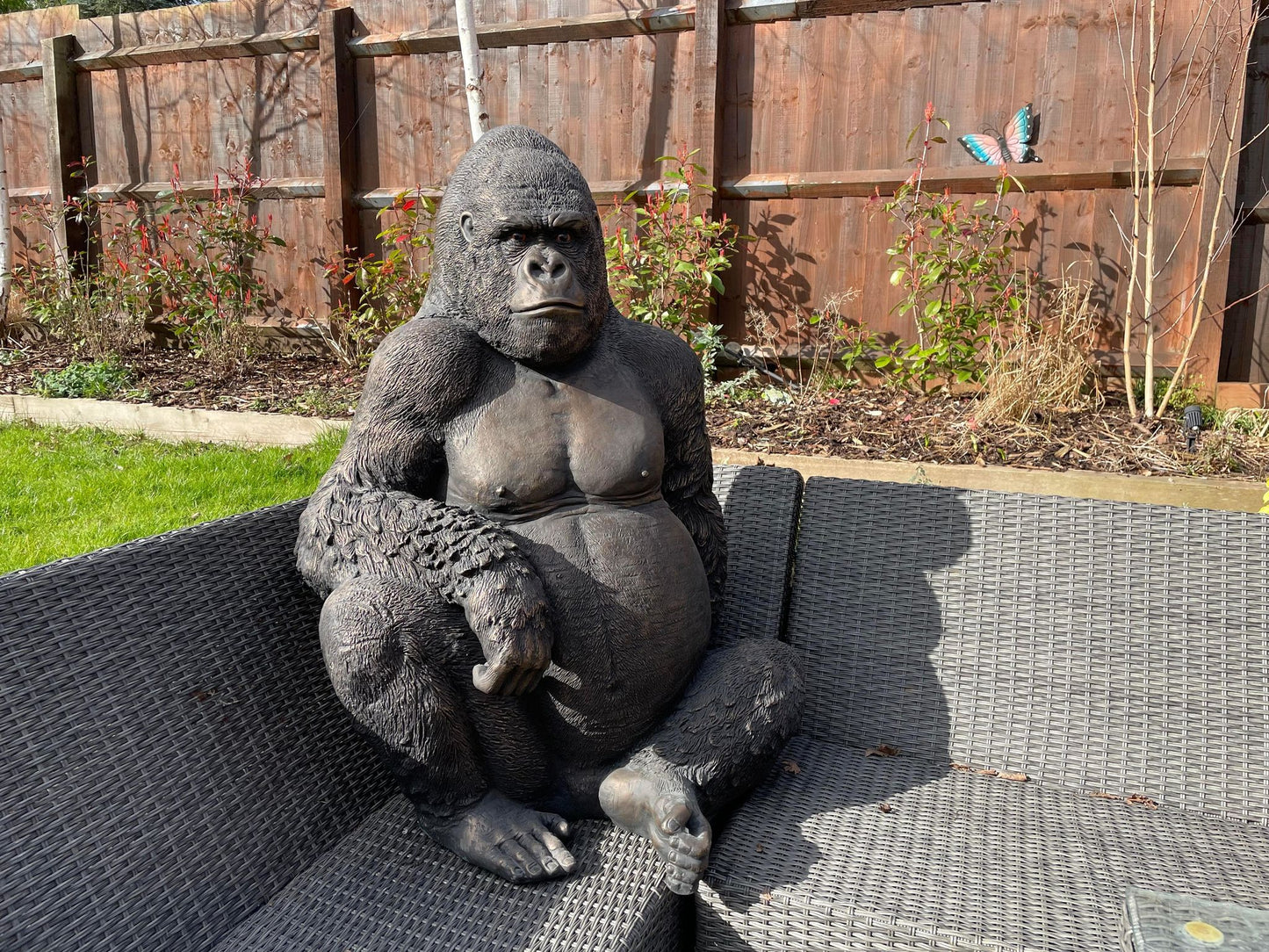 Life - Size Gorilla Statue - Backyard Bliss