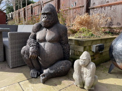 Life - Size Gorilla Statue - Backyard Bliss