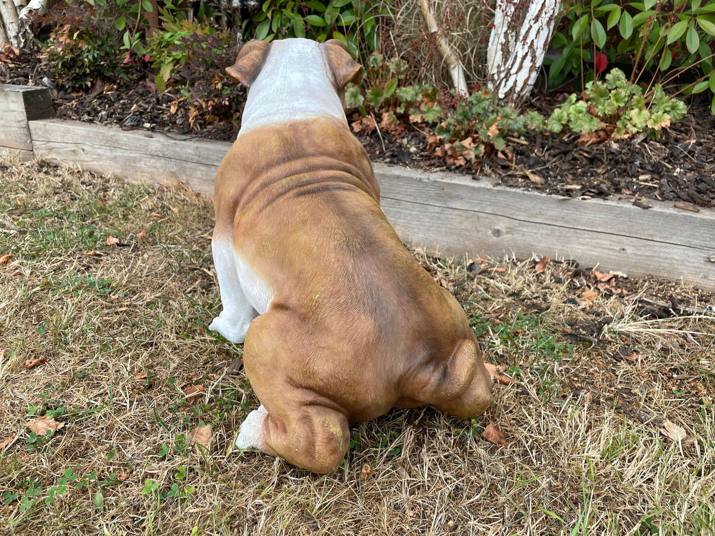 Life Size Johnson Bulldog - Backyard Bliss