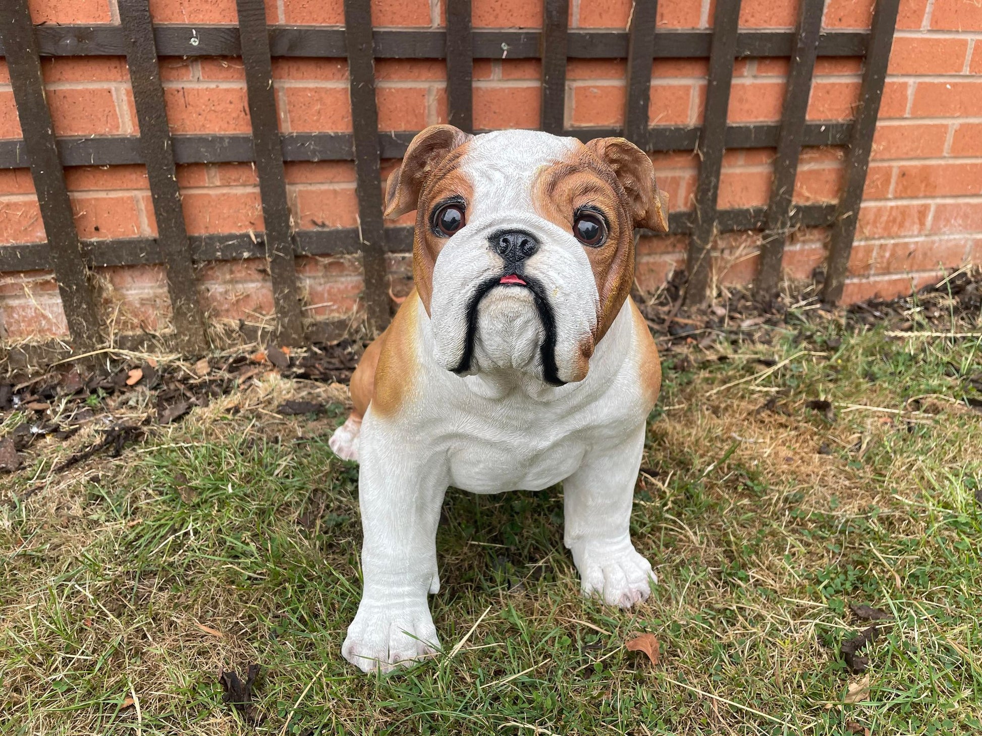 Life Size Johnson Bulldog - Backyard Bliss