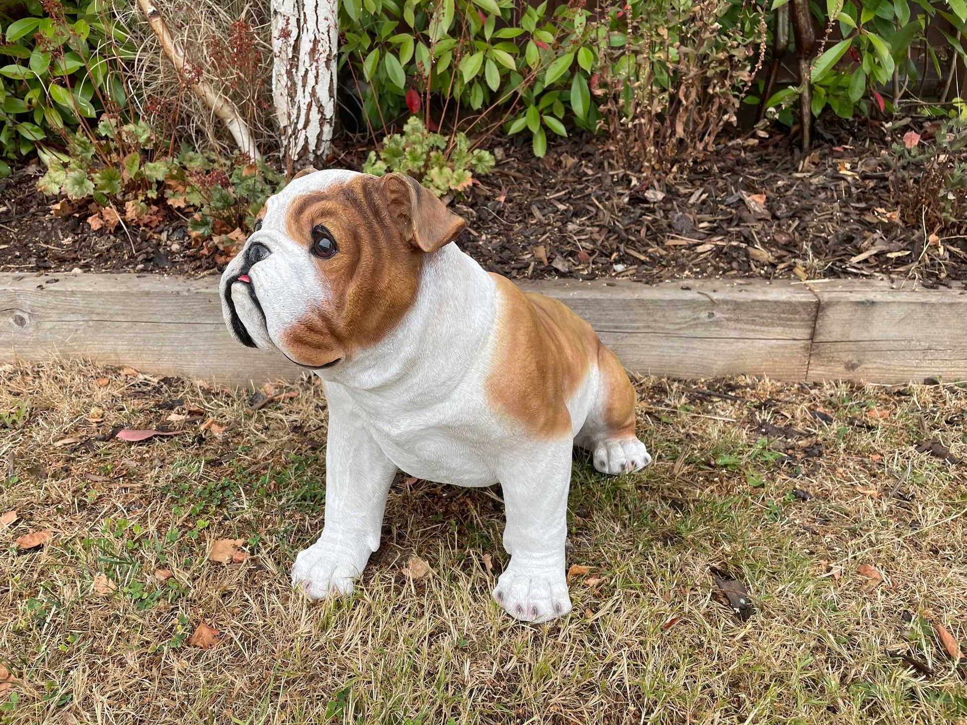 Life Size Johnson Bulldog - Backyard Bliss