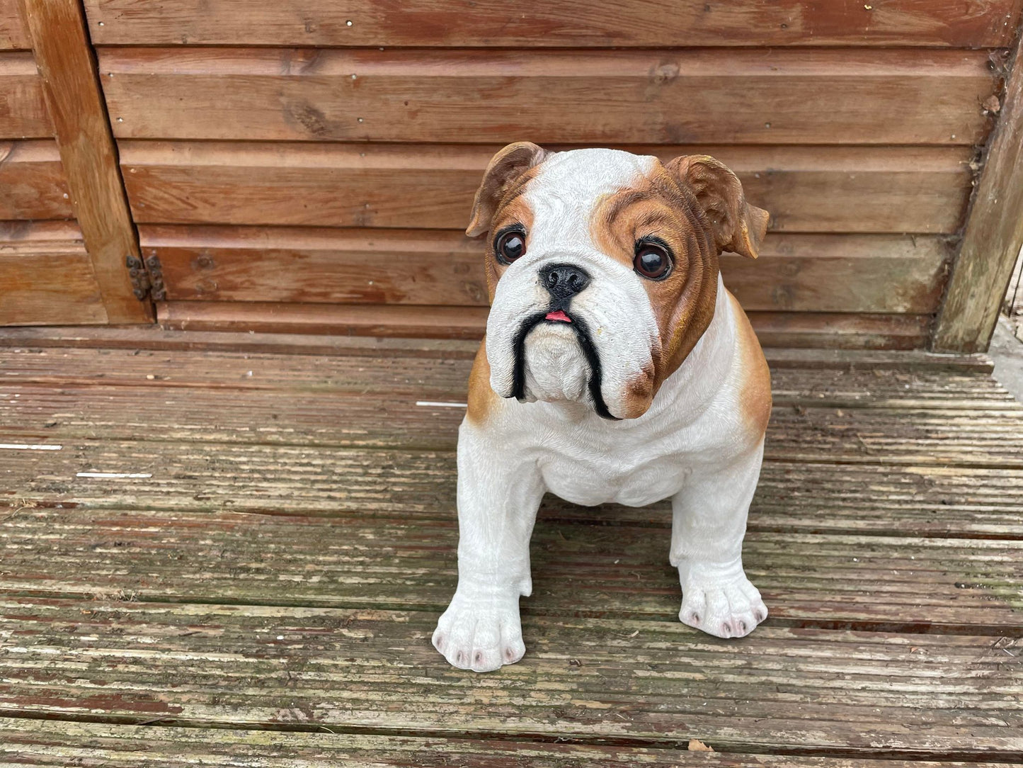 Life Size Johnson Bulldog - Backyard Bliss