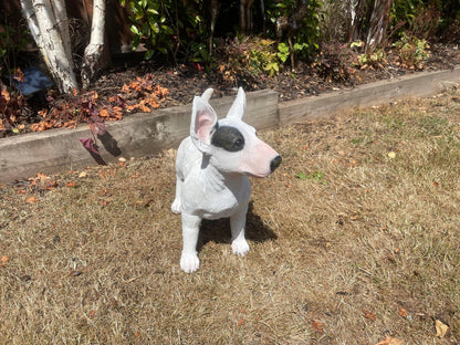 Life - Size Standing Bull Terrier - Backyard Bliss