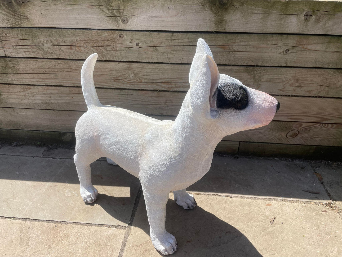 Life - Size Standing Bull Terrier - Backyard Bliss