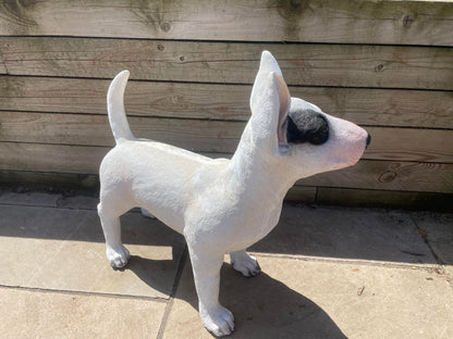 Life - Size Standing Bull Terrier - Backyard Bliss