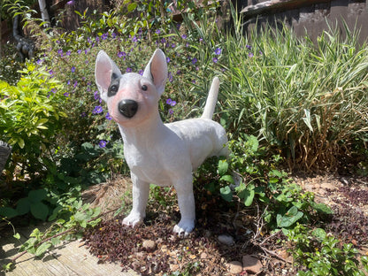 Life - Size Standing Bull Terrier - Backyard Bliss