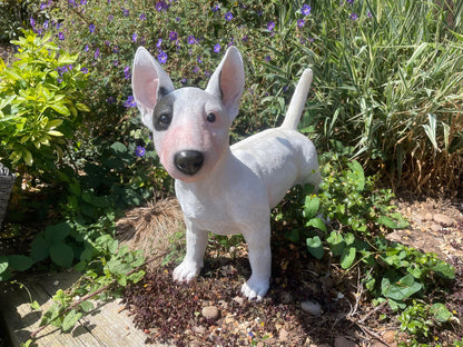 Life - Size Standing Bull Terrier - Backyard Bliss