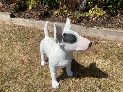 Life - Size Standing Bull Terrier - Backyard Bliss