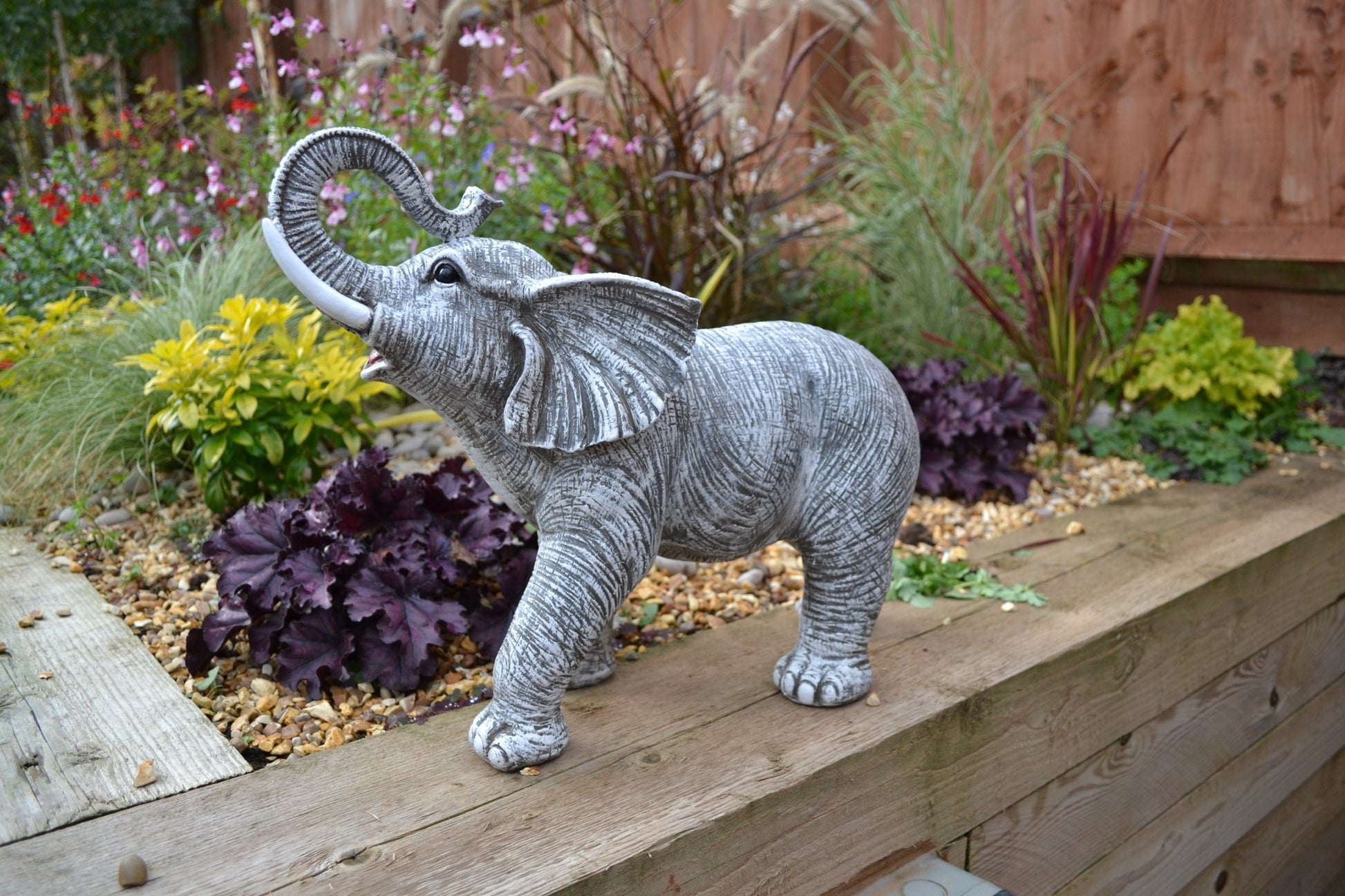 Lucky Light Grey Elephant - Backyard Bliss