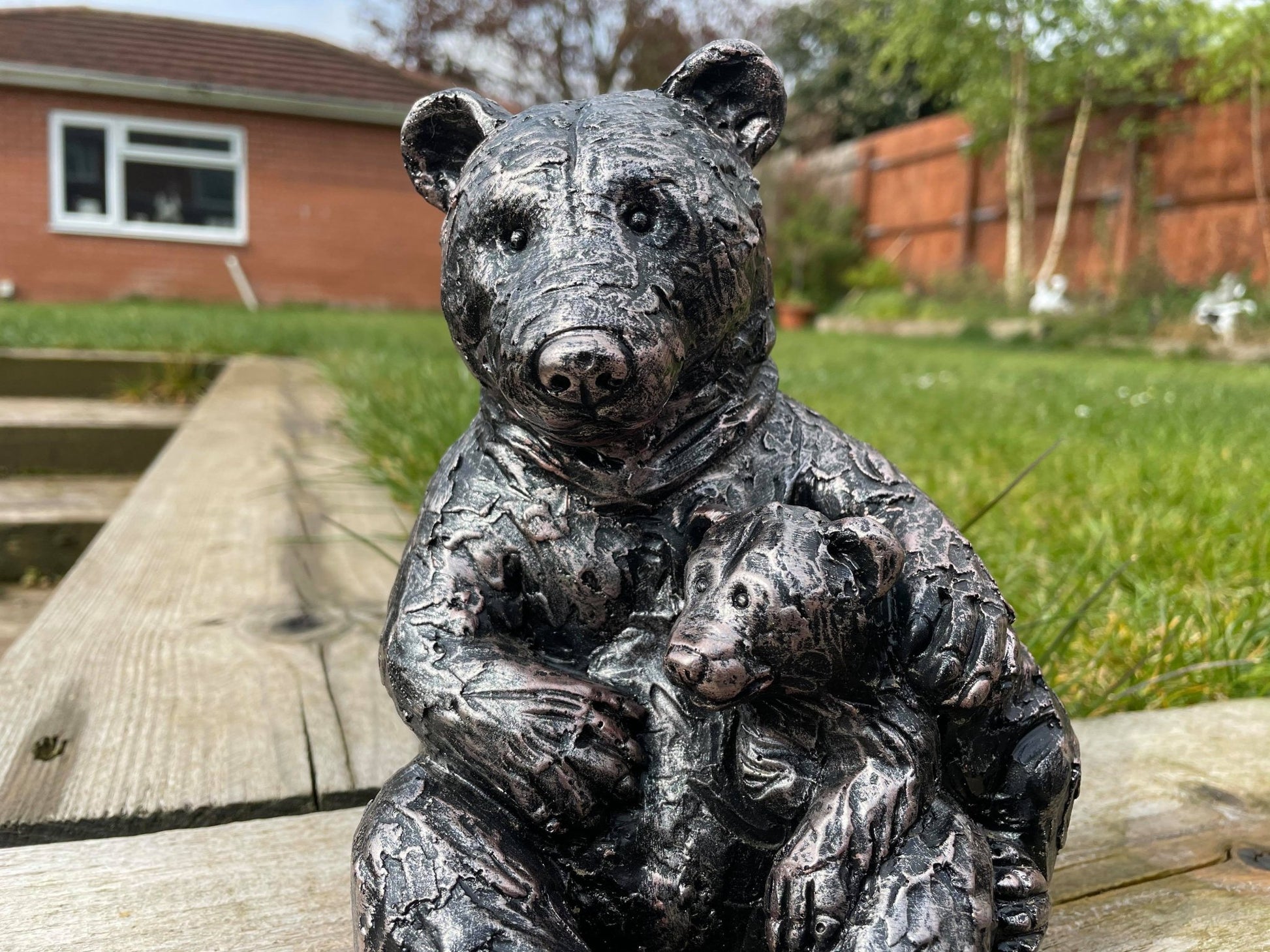 Mother Bear and Cub - Backyard Bliss