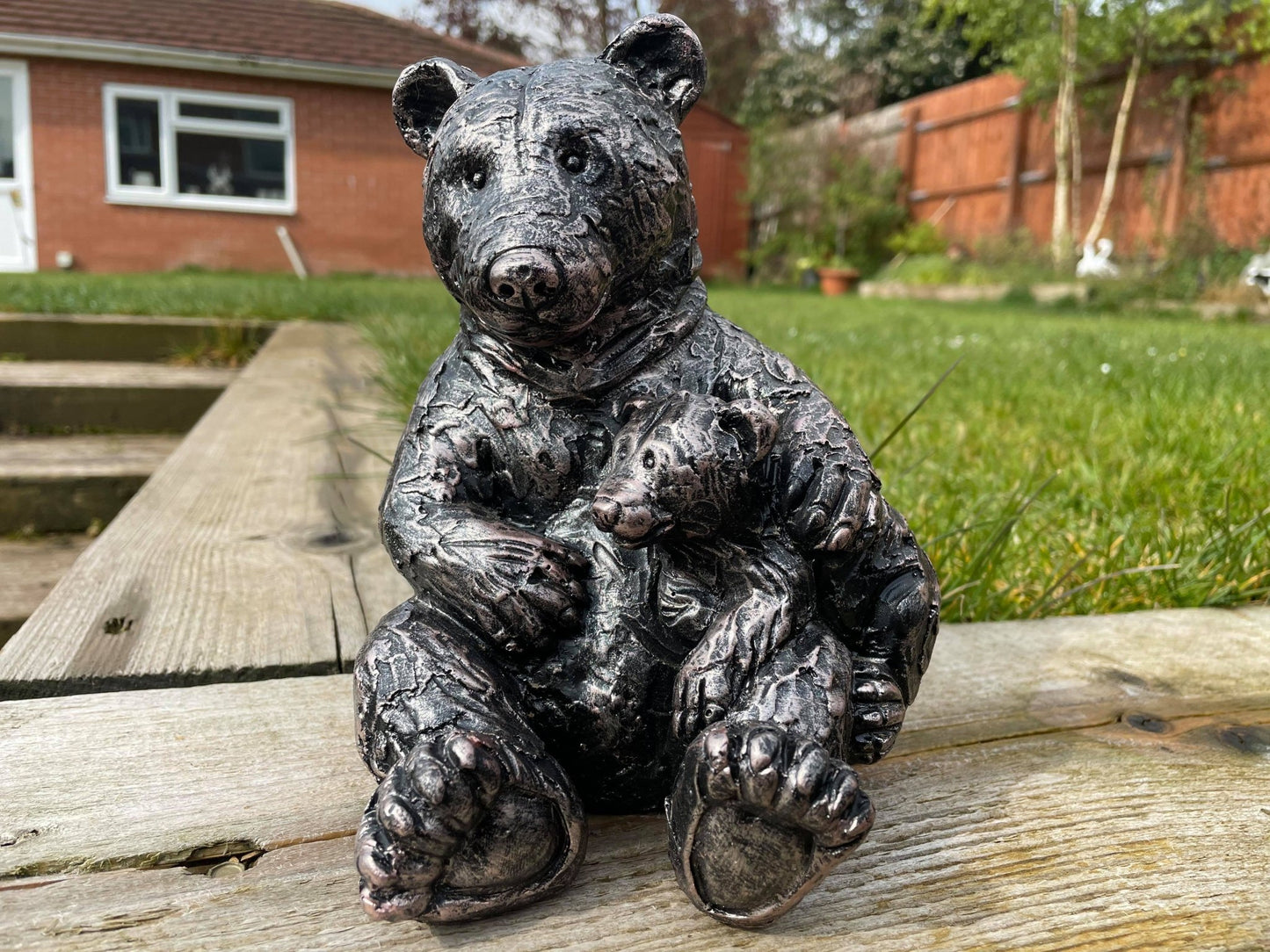 Mother Bear and Cub - Backyard Bliss