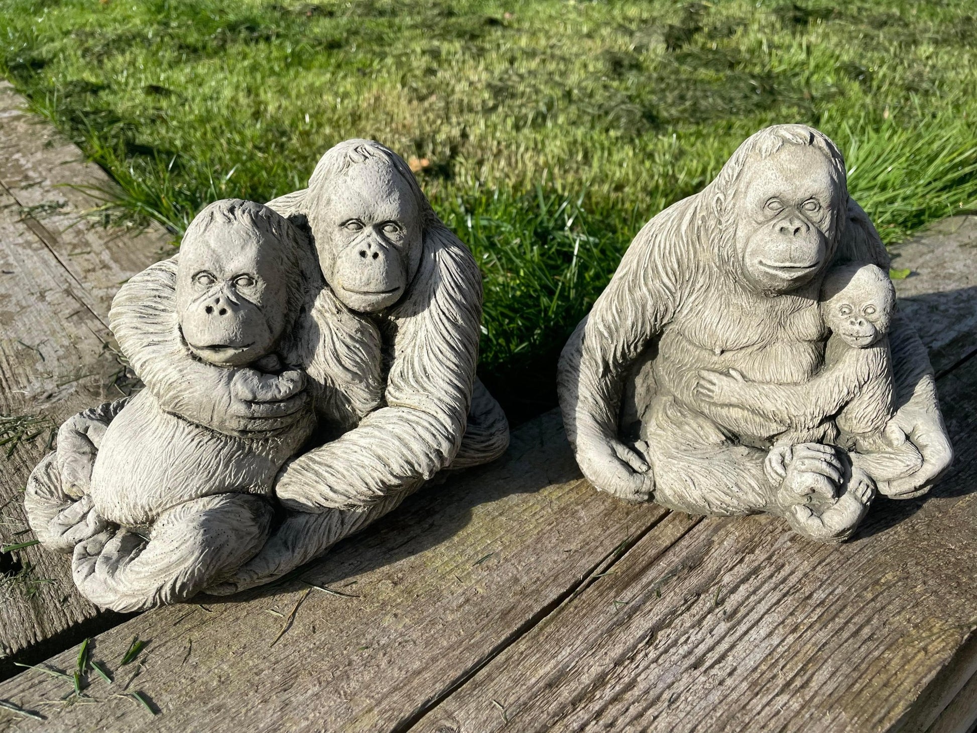 Orangutan Statue Set - Backyard Bliss