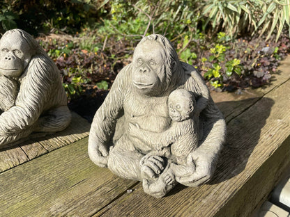 Orangutan Statue Set - Backyard Bliss