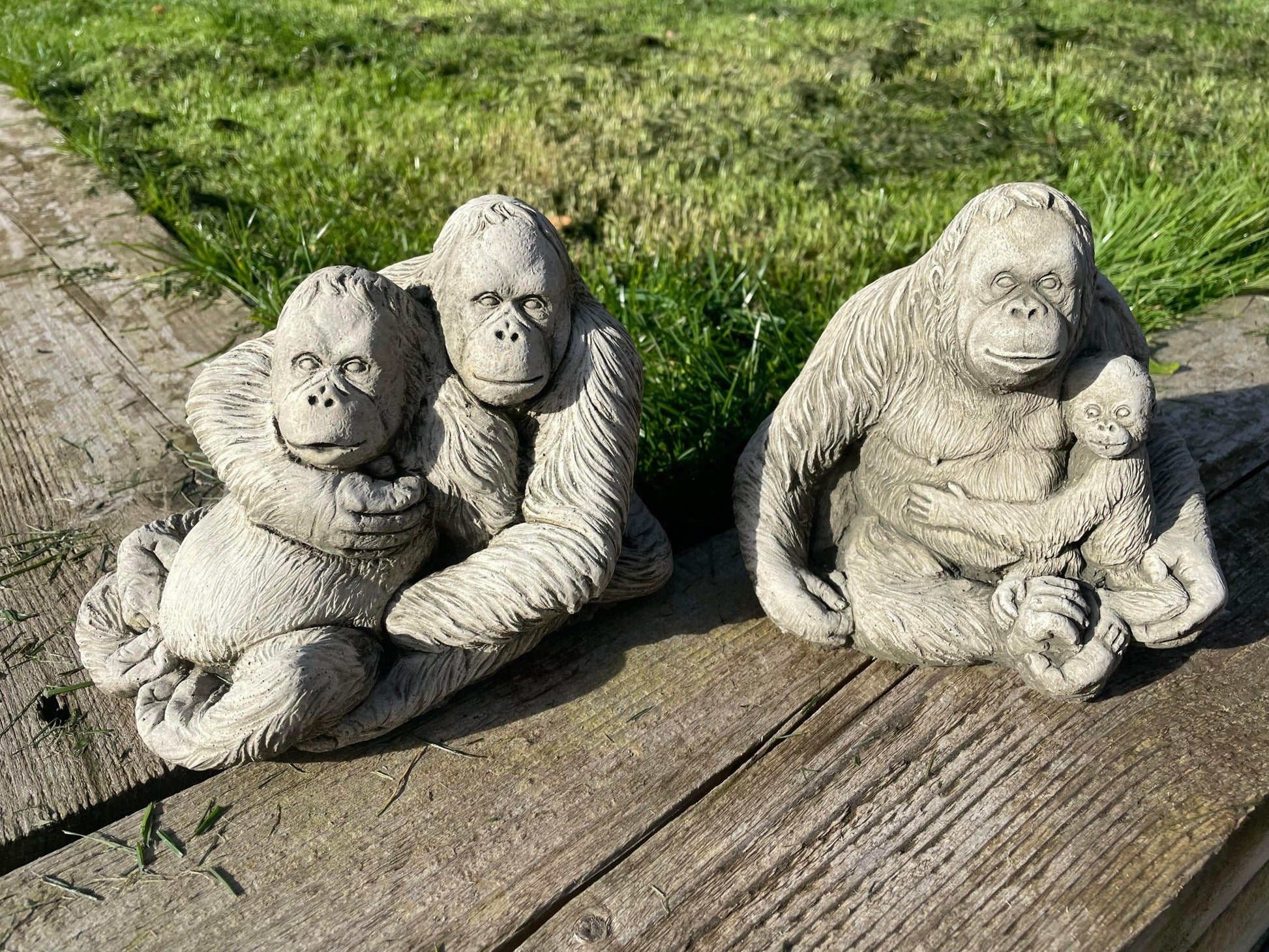 Orangutan Statue Set - Backyard Bliss