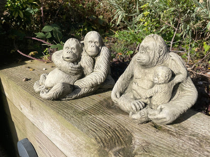 Orangutan Statue Set - Backyard Bliss