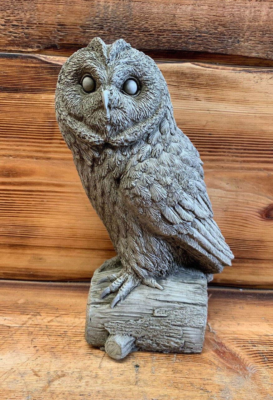 Owl on Log - Backyard Bliss