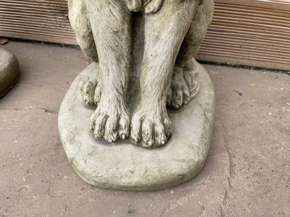 Pair of Sitting Lion Statue's - Backyard Bliss